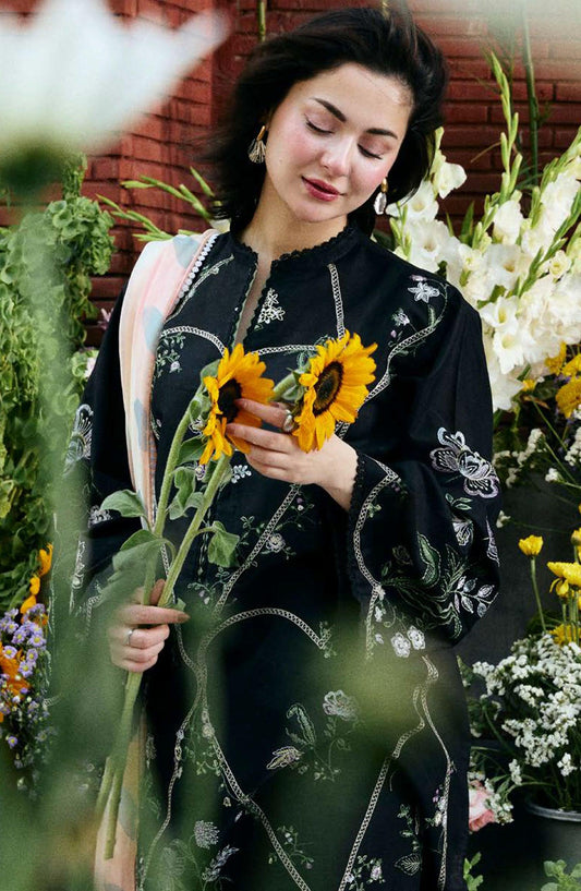 Dhanak Embroidered 3-PC Premium Unstitched Suit
